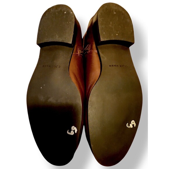 Cole Haan Catskills Boot Chestnut Brown Leather Equestrian 7.5B W01148 - Picture 7 of 7